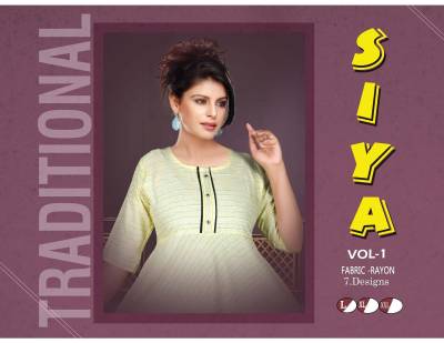 Siya Vol 1 By Trendy Rayon Printed Short Kurti Collection